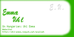 emma uhl business card